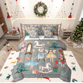 thumbnail image 1 of Manfei Merry Christmas 7pcs Bedding Comforter Set,Xmas Nutcracker Soldier Queen Bedding Sets,Cartoon Girl Mouse Queen Sheet Sets For Child,Breathable Home Decor Reversible, 1 of 8