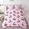 thumbnail image 1 of Manfei Merry Christmas Bedding Comforter Set 7pcs,Cute Cartoon Penguin Queen Bedding Sets,Snowmobile Sport Queen Sheet Sets For Girls,Ultra Soft Home Decor Reversible, 1 of 8