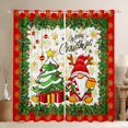 thumbnail image 1 of Manfei Merry Christmas Blackout Curtains Set of 2 (52x84 Each),Cartoon Xmas Gnome Window Curtains,Rustic Xmas Flower Curtains and Drapes For Girl,Luxury Bedroom Decor, 1 of 6