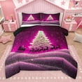 thumbnail image 1 of Manfei Merry Christmas Child Bedding Comforter Set, Fairy Tale Santa Claus Twin Comforter Sets, Winter Reindeer Animal Reversible Bedding Set, Lightweight Room Decor, 2pcs, 1 of 9