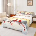 thumbnail image 1 of Manfei Merry Christmas Full Size Sheets,Wild Cardinal Birds Bed Sheets,Rustic Xmas Red Berry Sheet Sets For Men Women,Breathable Home Decor,4pcs, 1 of 7