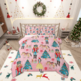 thumbnail image 1 of Manfei Merry Christmas Queen Comforter Set,Vintage Nutcracker Soldier Bedding Sets,Cute Princess Bedding Comforter Set For Child,Breathable Home Decor Reversible,3 Pieces, 1 of 8