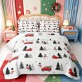 thumbnail image 1 of Manfei Merry Xmas Twin Quilt Set,Elegant Christmas Animal Cow Twin Coverlet Set,2pcs,1 Bedspread and 1 Pillowcase, 1 of 7