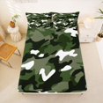 thumbnail image 1 of Manfei Minimalism Camouflage Fitted Sheet Full, Old Fashion Camo Bed Set, Camo Multi, 3-Piece, 1 Fitted Sheet and 2 Pillowcases, 1 of 6