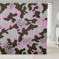 thumbnail image 1 of Manfei Minimalism Camouflage Shower Curtain 72Wx72L, Contemporary Art Camo Shower Curtain 72Wx72L, Gray Pink, 1 of 5
