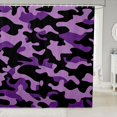 thumbnail image 1 of Manfei Minimalism Camouflage Shower Curtain 72Wx72L, Contemporary Art Camo Shower Curtain 72Wx72L, Lavender, 1 of 5