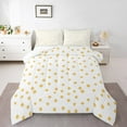 thumbnail image 1 of Manfei Minimalist Geometric Circle Queen Comforter Set,Modern Geometric Spot Bedding Sets,White Yellow Bedding Comforter Set For Teens Girl,Luxury Bedroom Decor Reversible,3 Pieces, 1 of 8