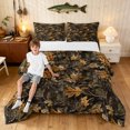 thumbnail image 1 of Manfei Minimalst Camouflage King Size Comforter Sets, Old Fashion Camo Comforters King Size, Coyote Brown, Black Reversible, 3pcs, 1 Comforter and 2 Pillowcases, 1 of 7
