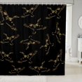 thumbnail image 1 of Manfei Minimalst Duck Camo Shower Curtain 72Wx84L, Contemporary Art Camouflage Bathroom Shower Curtain, Black Olive, 1 of 5