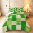 thumbnail image 1 of Manfei Modern Checkered King Size Comforter Sets,Geometric Check Comforters King Size,Green Yellow,Reversible,3pcs,1 Comforter and 2 Pillowcases,3pcs,1 Comforter and 2 Pillowcases, 1 of 7