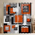 thumbnail image 1 of Manfei Modern Fashion Artwork Blackout Curtains Set of 2 (52x84 Each), Abstract Ombre Window Curtains, Square Geometric Curtains and Drapes, Window Curtains Home Decor, 1 of 6