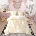 thumbnail image 1 of Manfei Modern Fashion Stripes Bedding Comforter Set 7pcs for Teen, Abstract Artwork Queen Bedding Sets, Chic Geometric Reversible Queen Sheet Sets, Breathable Home Decor, 1 of 7