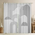 thumbnail image 1 of Manfei Modern Geometric Curtains Pack of 2 (42x84 Each),Stripe Lines Pattern Curtains Blackout,Gray Dot Bedroom Curtains For Girl Boys,Super Cozy Room Decor, 1 of 6