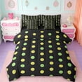 thumbnail image 1 of Manfei Modern Geometric Spot 7-Piece Bedding Comforter Set,Minimalist Geometric Aesthetic King Bedding Sets,Green Black Bed Sheets For Teens Girl,Luxury Bedroom Decor Reversible, 1 of 8
