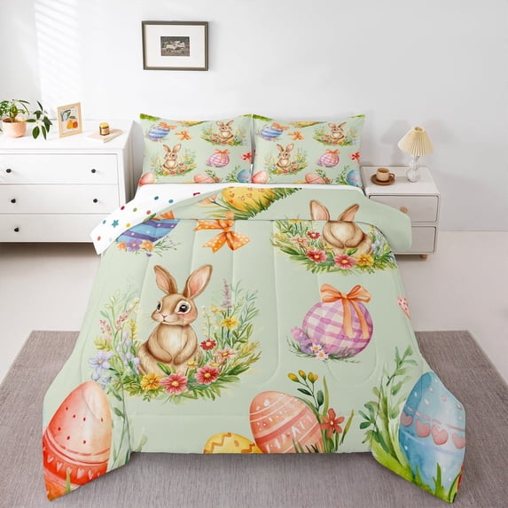 Manfei Modern Motorcycle Bedding Twin Comforter Set, Extreme Sports Down Comforter, Checkered Geometric Reversible Duvet Insert, Super Cozy Bedroom Decor, 2pcs