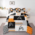 thumbnail image 1 of Manfei Modern Motorcycle Print Bedding Comforter Set for Kid, Est Sleep Sports Twin Comforter Sets, Dirt Bike Lover Reversible Bedding Set, Ultra Soft Home Decor, 2pcs, 1 of 8