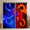 thumbnail image 1 of Manfei Modern VR Games Blackout Curtains Set of 2 (52x84 Each), Boys Blue Red Gamepad Window Curtains, Cartoon Dragon Animal Curtains and Drapes, Curtains and Drapes Home Decor, 1 of 6
