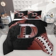 thumbnail image 1 of Manfei Monogrammed D Theme Bedding Comforter Set,Rugby Football Sport Twin Comforter Sets,Boys Ball Game Bedding Set For Teens,Ultra Soft Bedroom Decor Reversible,2pcs, 1 of 8