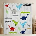 thumbnail image 1 of Manfei Multicolor Dinosaur Blackout Curtains Set of 2 (52x84 Each),Cute Cartoon Dino Window Curtains,Ancient Wild Aniaml Curtains and Drapes For Boy,Super Cozy Room Decor, 1 of 6