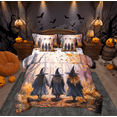 thumbnail image 1 of Manfei Mystic Western Witch Bedding Comforter Set 7pcs, Gothic Halloween Style King Bedding Sets, Teens Kids Child Reversible Bed Sheets, Luxury Bedroom Decor, 1 of 8