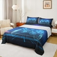 thumbnail image 1 of Manfei Neon Game Console Twin Sheet Sets, Futuristic Gamepad Bed Sheets Twin, Black Blue Bedding Sets Twin Size, Microfiber Bedroom Decoration, 3pcs, 1 of 7