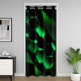thumbnail image 1 of Manfei Neon Green Honrycomb Door Curtain Panel 42x80, Fashion Abstract Square Door Curtain For Door Window 42x80, Glowing Stripes Lines Black Out Curtain, Door Curtain Decoration, 1 of 5