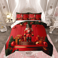 thumbnail image 1 of Manfei New Year Nutcracker Queen Comforter Set for Children, Merry Christmas Bedding Sets, Happy Xmas Bedding Comforter Set, Luxury Bedroom Decor, Reversible 3pcs, 1 of 8