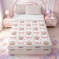 thumbnail image 1 of Manfei Ocean Themed Shell Zipper Queen Comforter Set with Fitted Sheet and 2 Pillowcases,Cute Coquette Bowknot Zipper Bedding Set,Reversible,4 Pieces, 1 of 7