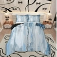 thumbnail image 1 of Manfei Ombre Blue Gray Full Size Comforter Sets, Vintage Abstract Artwork Bedding Comforter Set, Modern Oil Painting Bedding Sets, Super Cozy Room Decor, Reversible 3pcs, 1 of 8