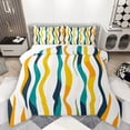 thumbnail image 1 of Homewish Orange Blue Stripes Bedding Comforter Set, Modern Abstract Line Twin Comforter Sets, Teens Kids Adult Men Bedding Set, Super Cozy Room Decor, 2-Piece, 1 of 8