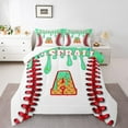 thumbnail image 1 of Manfei Personalized Initial Alphabet A 2pcs Bedding Comforter Set for Children Kids Boys,Baseball Print Twin Comforter Sets,Abstract Graffiti Splash Breathable Bedding Set, 1 of 8