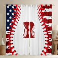 thumbnail image 1 of Manfei Personalized Initial Alphabet R Blackout Curtains Set of 2 (52x84 Each) for Children Kids Boys,Baseball Print Window Curtains,Sport Theme Curtains and Drapes,Ultra Soft Home Decor, 1 of 6