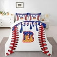 thumbnail image 1 of Manfei Personalized Initial B 3-Piece Full Size Comforter Sets for Boys Girls Teens,Sport Baseball Print Bedding Comforter Set,Abstract Splash Lightweight Bedding Sets,Luxury Bedroom Decor, 1 of 8