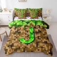 thumbnail image 1 of Manfei Personalized Initial J 7pcs Bedding Comforter Set for Children Kids Teens,Building Blocks Queen Bedding Sets Super Cozy,Construction Game Queen Sheet Sets,Super Cozy Room Decor, 1 of 8