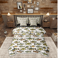 thumbnail image 1 of Manfei Pike Fish 7-Piece Twin Bedding Sets,Old Barn Door Bedding Comforter Set,Animals Marine Life Sheet Sets For Teens,Microfiber Bedroom Decor Reversible, 1 of 8
