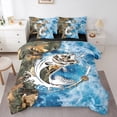thumbnail image 1 of Manfei Pike Fish 7pcs Bedding Comforter Set,Fishing And Hunting Queen Bedding Sets,Modern Maritime Sealife Queen Sheet Sets For Boys,Microfiber Bedroom Decor Reversible, 1 of 8