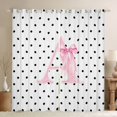 thumbnail image 1 of Manfei Pink ABC Print A Blackout Curtains,Cute Polkadot Window Curtains Pack of 2 (38x45 Each), 1 of 6
