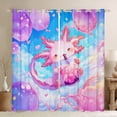 thumbnail image 1 of Manfei Pink Axolotl Curtains and Drapes (42x63), Boba Milk Tea Blackout Curtains for Bedroom, Dreamy Sky Cloud Curtains for Living Room, Window Treatments Bedroom Decor, 1 of 6