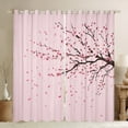 thumbnail image 1 of Manfei Pink Cherry Blossoms Blackout Curtains Set of 2 (52x84 Each) for Girls, Romantic Flower Floral Window Curtains, Japanese Style Curtains and Drapes, Curtains and Drapes Decor, 1 of 6