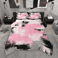 thumbnail image 1 of Manfei Pink Gray Black Ombre Bedding Comforter Set 2pcs, Abstract Oil Painting Twin Comforter Sets, Watercolor Gradient Bedding Set, Luxury Bedroom Decor, 1 of 8
