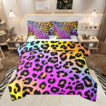 thumbnail image 1 of Manfei Pink Leopard Print Twin Bedding Sets for Girls, Rainbow Gradient Bedding Comforter Set, Cheetah Print Sheet Sets, Super Cozy Room Decor Reversible 7 Pieces, 1 of 8