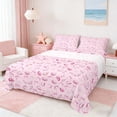 thumbnail image 1 of Manfei Pink Seashell Starfish Bow Full Size Sheets for Kids Girls, Kawaii Ocean Wildlife Bed Sheets 4pcs, 1 Flat Sheet, 1 Fitted Sheet and 2 Pillowcases, 1 of 6