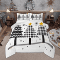 thumbnail image 1 of Manfei Plaid Christmas Tree Bedding Comforter Set for Boys Girls, Merry Xmas Twin Comforter Sets, White Gray Festival Bedding Set, Microfiber Bedroom Decor Reversible 2 Pieces, 1 of 8