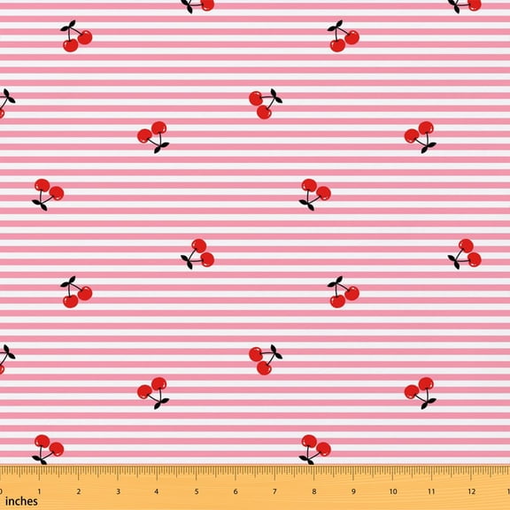 Manfei Playful Fabric by the Yard 1 Yard, Stylized Home Decor Fabric by the Yard, Black