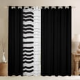 thumbnail image 1 of Manfei Pop Music Piano Blackout Curtains Set of 2 (52x84 Each) for Teen, Musical Instrument Window Curtains, Geometric Abstract Curtains and Drapes, Curtains and Drapes Room Decor, 1 of 6