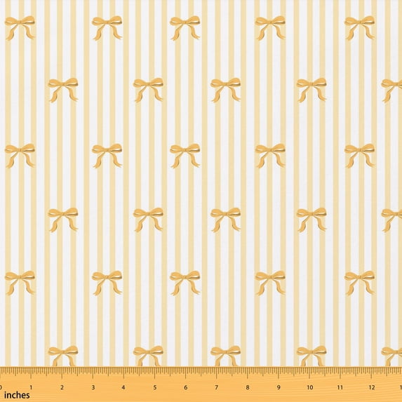 Manfei Preppy Fabric by the Yard 1 Yard, Coquette Home Decor Fabric by the Yard, Green