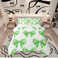 thumbnail image 1 of Manfei Princess Bowknot Bedding Sets Twin with Comforter, Kawaii Ribbon Duvet Insert, Cute Cartoon Reversible Comforter Sets Twin Size, Ultra Soft Room Decorative, 2-Piece, 1 of 9