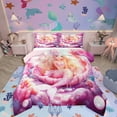 thumbnail image 1 of Manfei Princess Mermaid 2pcs Bedding Comforter Set,Underwater World Twin Comforter Sets,Ocean Theme Breathable Bedding Set,Ultra Soft Marine Home Decor,Reversible, 1 of 8
