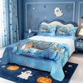 thumbnail image 1 of Manfei Princess Pumpkin Carriage King Sheets,Blue Dreamy High Heels Bedding,4 Pieces,1 Flat Sheet,1 Fitted Sheet and 2 Pillowcases, 1 of 6