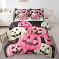 thumbnail image 1 of Manfei Pumpkin Lantern 7-Piece Twin Bedding Sets,Girl Halloween Theme Bedding Comforter Set,Spooky Spider Web Sheet Sets For Boys,Ultra Soft Home Decor Reversible, 1 of 8
